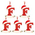 thumbnail image 1 of XZNGL Christmas Little Red Hat Letter Pendant DIY Writable Name 26 Letter Pendant 5PCS, 1 of 8