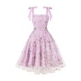 thumbnail image 1 of Ovzne Robes d'Été pour Femmes 2025 Robe pour Femme Mode Décontractée Ample Robe Imprimée Robe Sans Manches Robe d'Été à Grand Ourlet Robe de Printemps Imprimée Liquidation, 1 of 6