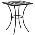 thumbnail image 1 of vidaXL Mosaic Bistro Table Black and White 60 cm Ceramic, 1 of 5