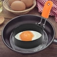 thumbnail image 1 of Meitianfacai Thick Stainless Steel Non Stick Round Frying Pan For Household Kitchen Small Tools Hamburger Patty, Orange, 1 of 3