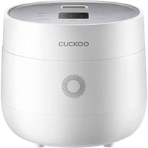 CUCKOO 10-Cup Micom Rice Cooker with Steam Tray, 17 Modes: White