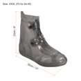 thumbnail image 2 of Unique Bargains Couvre-Chaussures Imperméables en Silicone Réutilisables et Pliables 32x23cm, Gris, 2 of 7
