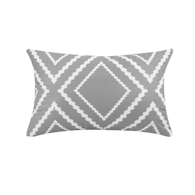 VogueV 30x50cm Waterproof Pillow Cover - Reversible Outdoor Cushion Protector Grey