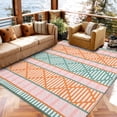thumbnail image 4 of Garvee 8'x10' Outdoor Rug Waterproof Outdoor Patio Rug Mat, Reverisble Plastic Straw Outdoor Rug for RV Camping Picnic Beach Balcony, Colorful, 4 of 6
