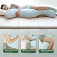 thumbnail image 3 of Pea Pod Body Pillow for Adults, Cooling Body Pillo,Pea Pod Body Pillow for Side Sleeper,  Pea Pods Long Bodys Pillows for Sleeping, Soft and Supportive Pillow for Sleeping, 3 of 7