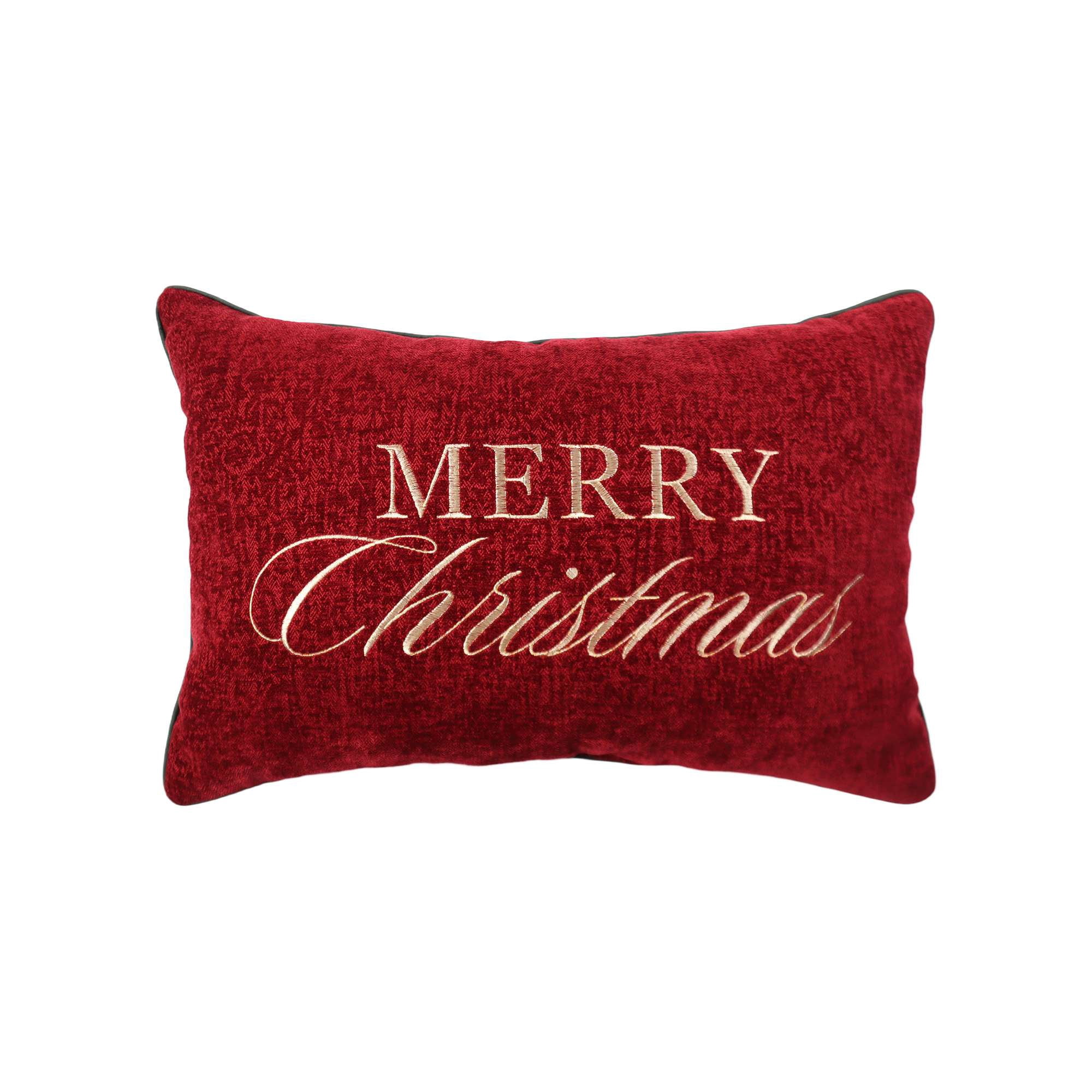 Holiday time — Coussin lombaire rectangulaire décoratif à guirlande 51 × 33 cm