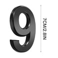 thumbnail image 2 of RXIRUCGD 3 Inch Black Modern House Numbers Mailbox Numbers 0-9 Self-Adhesive Street Door Home Address Metal Numbers For Outside Or Inside Signs Easy Install, 2 of 2