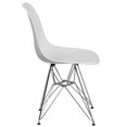 thumbnail image 3 of Elon Series Black Plastic Chair with Chrome Base, 3 of 9