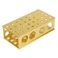 thumbnail image 4 of Aluminum Tube Rack  Test Tube Rack  Test Tube Holder  Test Tube Stand  Aluminum Test Tube Holder Golden Aluminum Test Tube Rack Holder Stand 8x12.3x18x30mm Hole Diameter For, 4 of 8