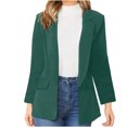 thumbnail image 1 of IROINID Veste Blazer pour Femmes Manches Longues Couleur Unie Col Rabattu, Cardigan Ample pour Affaires, 1 of 9