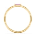 thumbnail image 3 of East-West Stackable Baguette Birthstone Ring - Amethyst (February), 3 of 5