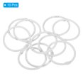 thumbnail image 3 of Unique Bargains 1.8' OD 1.5' ID Loose Leaf Rings Binder Ring Book Rings Steel for Scrapbook, White 10 Pack, 3 of 6