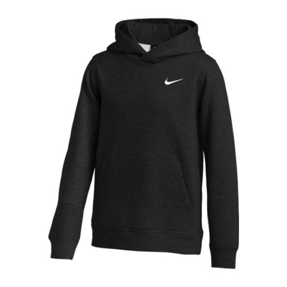 Nike Youth Fleece Pullover Hoodie (Black, Large)