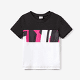 thumbnail image 2 of PatPat Family Matching Color Block Tee and Geometric Pattern Dress Sets, 2 of 5