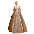 thumbnail image 1 of Robes Style Gothique pour Femmes Robe Midi Élégante Manches Longues Évasées Robe Trapèze de Soirée Grande Taille, 1 of 5