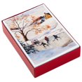 thumbnail image 4 of Image Arts Boxed Christmas Cards (Winter Pond Hockey Scene), 30 ct., 4 of 7