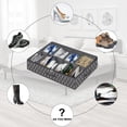 thumbnail image 4 of SuoKom Boîte de Rangement pour Chaussures sous le Lit Boîte de Rangement Transparente Pliable Sac de Rangement en Tissu Non Tissé, 4 of 7