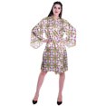 thumbnail image 2 of Moomaya Peignoirs Imprimés pour Femmes à Manches Kimono en Satin Soyeux pour la Préparation, Peignoir de Mariée, Couvre-Maillot, 2 of 7