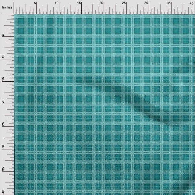oneOone Silk Tabby Fabric Tartan Check Decor Fabric Printed BTY 42 Inch Wide