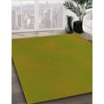 thumbnail image 3 of Ahgly Company Tapis d'Intérieur Lavable à la Machine, Carré, Transitionnel, Vert Olive, Tapis de Zone, 5 Pieds Carré, 3 of 7