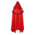 thumbnail image 1 of Haut à Capuche Patchwork Solide pour Hommes Décontracté Fête Rétro Gothique Long Cape Tenue de Scène, 1 of 9