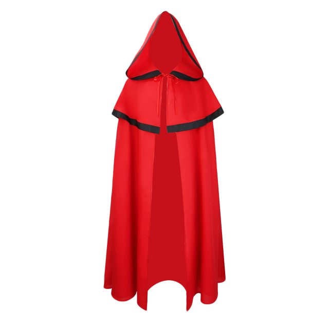Haut à Capuche Patchwork Solide pour Hommes Décontracté Fête Rétro Gothique Long Cape Tenue de Scène