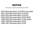thumbnail image 2 of Positive Plus Front Rear Semi-Metallic Brake Pads Kit for Car Mercedes-Benz E320 CLK320 CLK430 E430 KPF-100388, 2 of 8