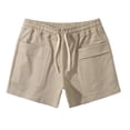 thumbnail image 2 of cllios Mens Workout Shorts Lightweight Breathable Gym Athletic Running Basketball Shorts for Men 5 inch Inseam Training Short Men with Pockets Khaki L, 2 of 6