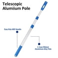 thumbnail image 3 of AMERTEER Swimming Pool Telescopic Handle Rod Pool Cleaner Handle Rod Swimming Pool Cleaning Fishing Net Supplies Portable Telescopic Lifesaving Rod, 3 of 7
