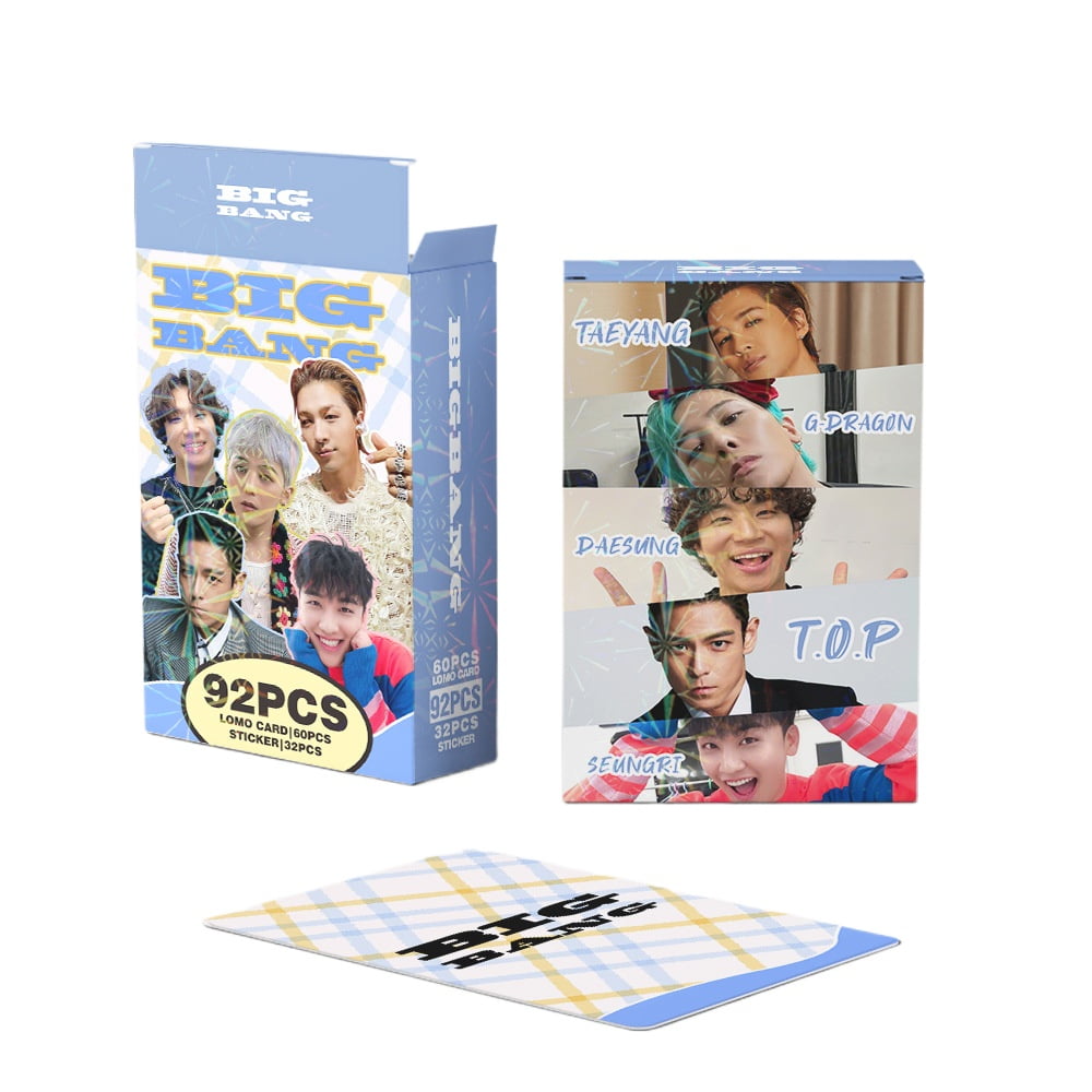 92 photos of multinational boy group bigbang support photo card