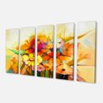 thumbnail image 2 of Fantastic Colorful Gerbera Flowers - Large Floral Canvas Art Print, 2 of 3