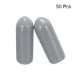 thumbnail image 2 of Uxcell Screw Thread Protectors End Caps Vinyl 50 Pcs 5mm Grey, 2 of 5