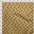 thumbnail image 3 of oneOone Viscose Jersey Fabric Leaves & Floral Block Print Fabric BTY 60 Inch Wide, 3 of 5