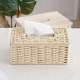 thumbnail image 2 of Rbaofujie Tissue Box Rattan Tissue Box Cover Hand Woven Facial Napkin Rectangular Rattan Tissue Box Cover Wicker Tissue Box Decorative Facial Napkin Tissue Box Tissue Box Cover, 2 of 6