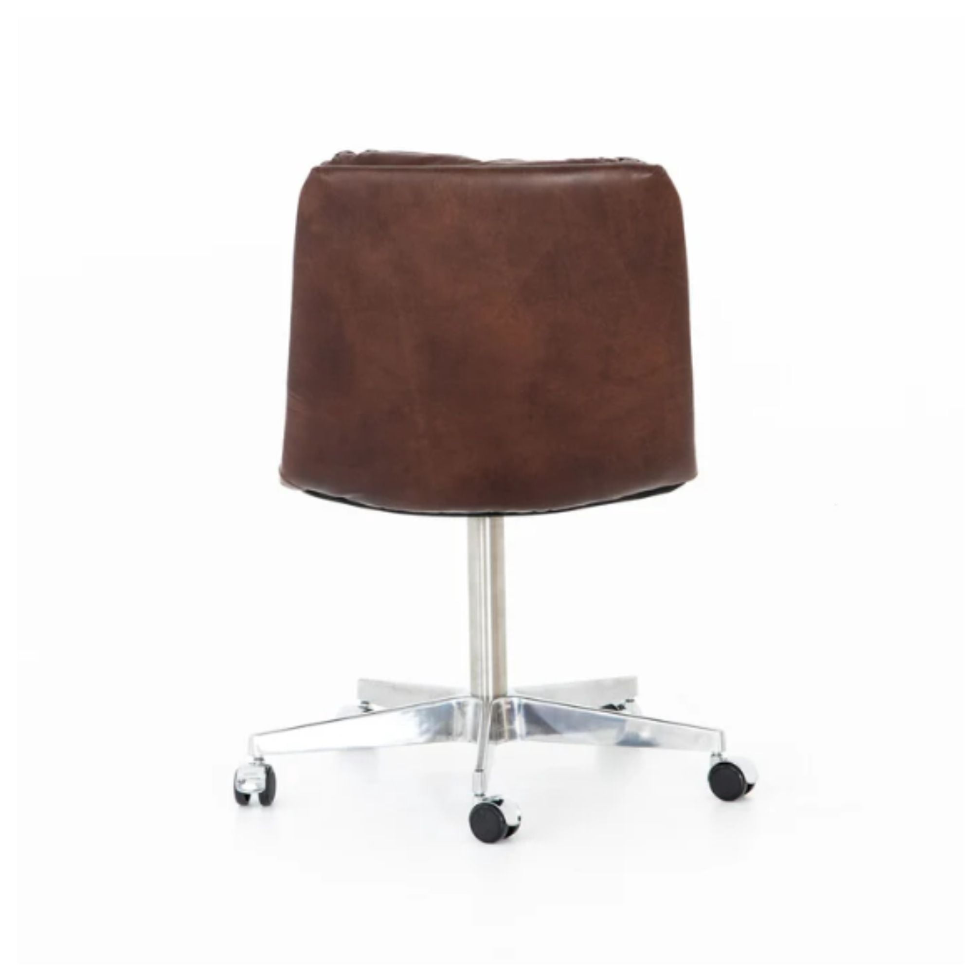 Office chair Ronie whiskey high back Brown Executive Comfortable Faux Leather Ergonomic