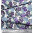 thumbnail image 3 of Soimoi Rayon Fabric Artistic Flower Print Sewing Fabric Yard 56 Inch Wide, 3 of 3
