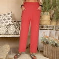 thumbnail image 2 of Loose Pants for Women Summer Womens Fashion Casual Spring and Summer Solid Color Loose Full Length Pants, 2 of 6