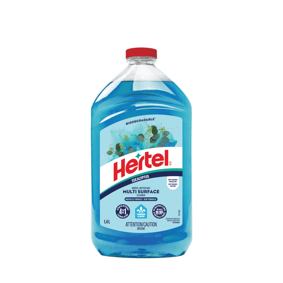Hertel Multi-surface cleaning disinfectant dilutable, Eucalyptus 1.4L