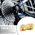 thumbnail image 2 of Unique Bargains 6 Pair 6 7 8 Speed Speed Master Chain Link Connectors Bicycle Bike Reusable Speed Chain Link Gold Tone, 2 of 8