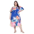 thumbnail image 1 of Women's Plus Size Kimono Summer Beach Wear Cover-up with Drawstring for Ladies Girls, 1 of 1