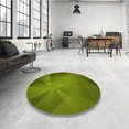 thumbnail image 4 of Ahgly Company Tapis d'Intérieur Rectangulaire Transitionnel Vert Algue Lavable à la Machine, 7 Pieds x 9 Pieds, 4 of 7