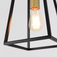 thumbnail image 2 of Artika Carter Modern Mid-Century 1-Light Pendant, Black and Gold, 2 of 5