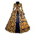 thumbnail image 1 of UPPADA Costumes pour Femmes Gothic Robes Victoriennes à Manches Longues Robe Corset Grande Taille Robe Maxi Fluide Robe de Fête Robe Cocktail Robe Lacée Robe de Mascarade Jolies Robes de Bal Aubaines, 1 of 5