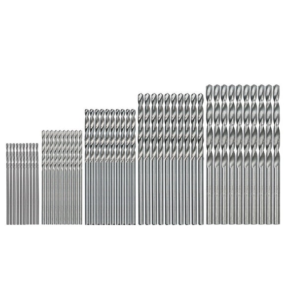 Drill Bit Steel Coated 50Pcs Set for Home Improvement High Speed Cutting Tools Targeting 1/15/2/25/3mm Tasks 50PCS
