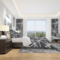 thumbnail image 3 of Designart Ensemble de Literie Moderne 'Black & White Geometrique Decorative Pattern' - Housse de Couette et Shams, 3 of 4