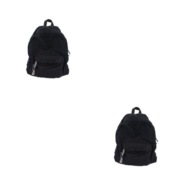 Ruiboury Unisex Backpack With Adjustable Straps And Stylish Durable Cloth School Backpack School Bag Book Bag Comfortable black 2Set