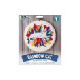 thumbnail image 1 of 49807 LEISURE ARTS KIT EMBROIDERY 6 RAINBOW CAT, 1 of 3
