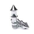 thumbnail image 2 of Krator Poignées de Guidon de Moto 1 Pouce Paire Compatible avec Harley Davidson Softail Croix Os Deuxce Rocker, 2 of 3