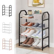 Sentmoon Shoes Rack Small Shoe Rack Shoe Rack Shoe Rack Storage Organizer with 4 Tiers Metal Shelves for Bedroom Closet Entry Dorm Room