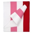 thumbnail image 1 of Popular Home Essentials, Cotton Oversized Beach Towel Large 70 X 35 Inch Pool Towel Rose Red Striped Swimming Cabana Towel Water Absorbent Quick Drying Towel Swimming Towel, 1 of 9